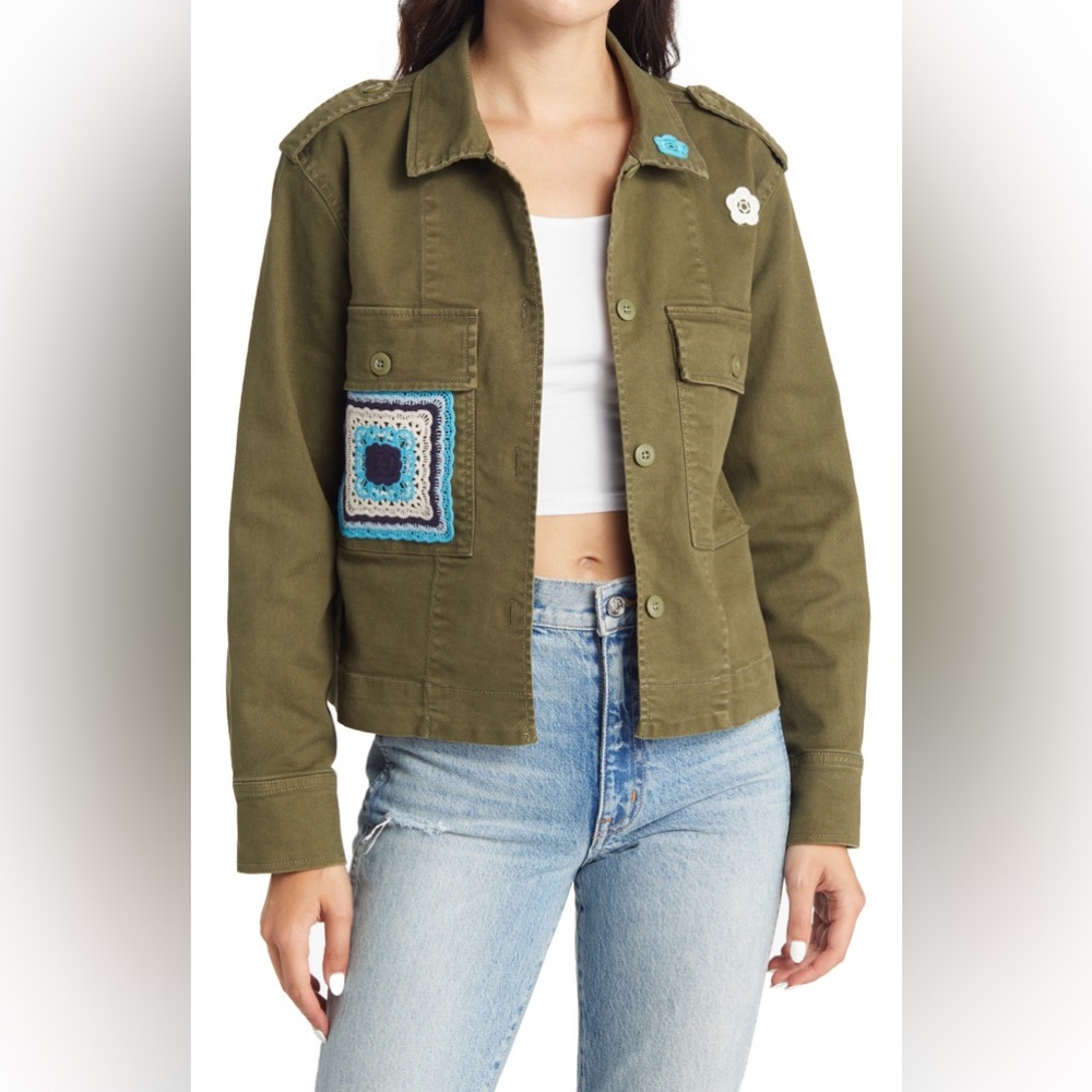 NWT Rails Women's Tuli Organic Cotton Blend Military Jacket